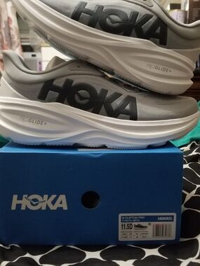 Hoka Clifton Pro Men’s Running Sneakers - Gray/Black